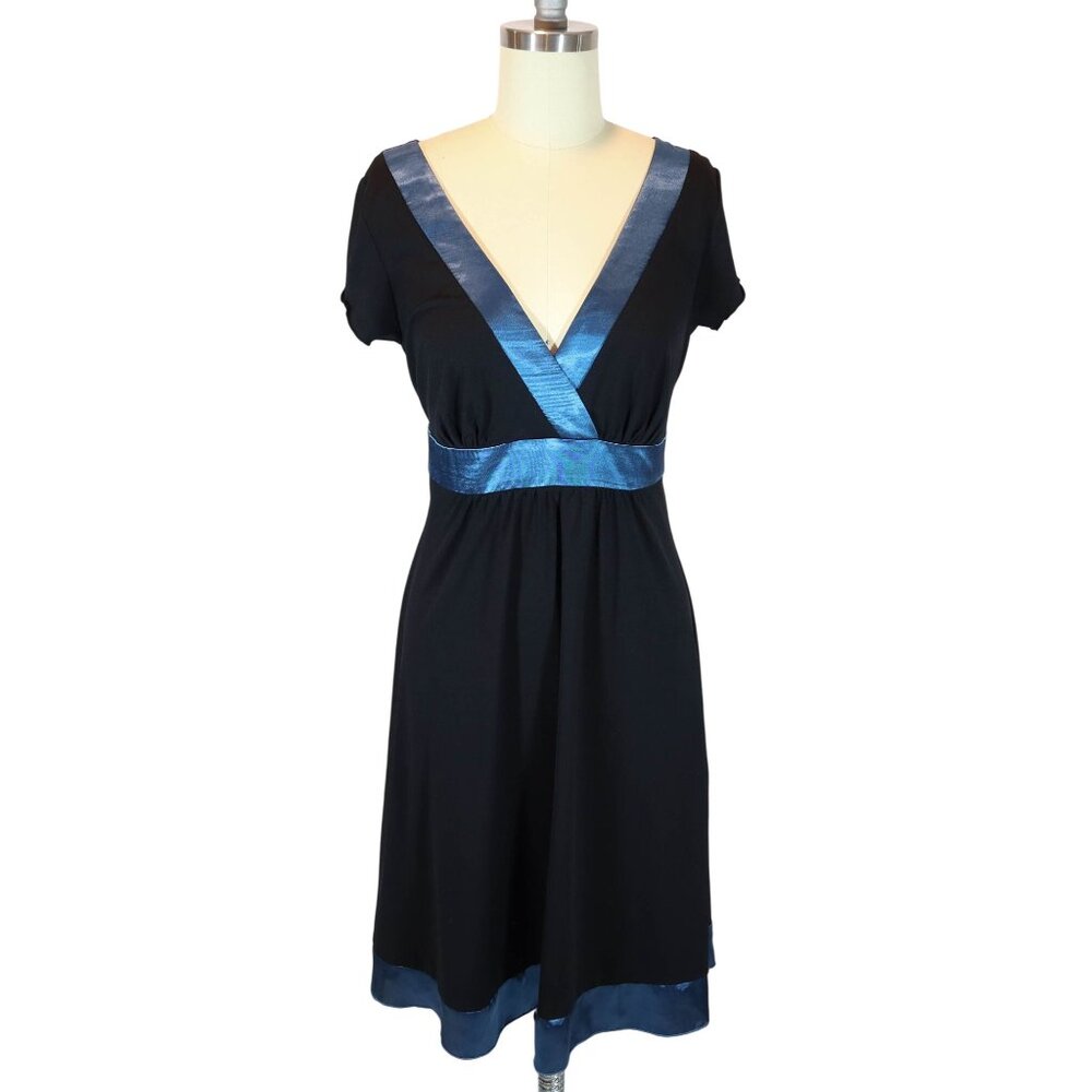 Vintage Y2K Babydoll Satin Tie Belt Trim Dress Size L Whimsigoth Trixxi Fairy
